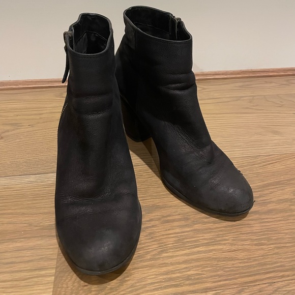 BP Nordstrom Trolley Black Ankle Boots, size 10, Stacked Heel - Picture 5 of 11